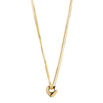 pilgrim jewelry wave heart pendant versatile layered chain gold plated necklace Manitoba Canada