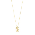 Pilgrim Jewelry gold plated mom monogram pendant necklace Manitoba Canada