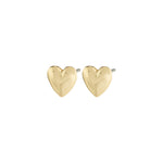 Pilgrim jewlery simple gold plated heart stud earrings Manitoba Canada