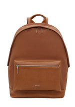 Matt & Nat unisex balilg canvas and vegan leather large backpack with 15" laptop sleeve chili brown colour Manitoba Canada