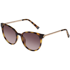 ladies le specs round frame plastic and metal brown tort contention sunglasses Manitoba Canada