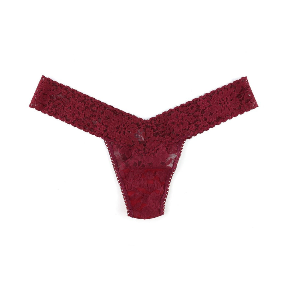 Hanky Panky signature low rise thong daily lace lipstick crimson red Manitoba Canada