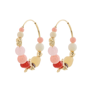 Dream Beaded Hoop Earrings