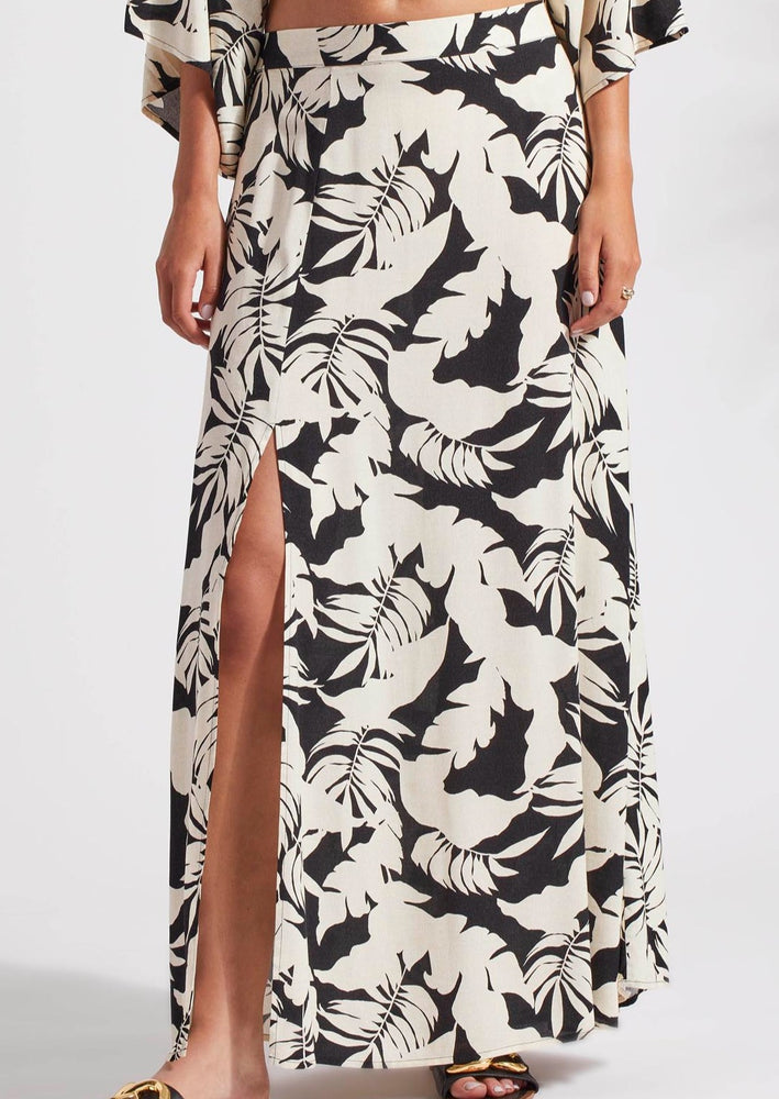 
            
                Load image into Gallery viewer, Tribal x 21 Palms slitted resort flowy wailea pull on maxi skirt dress up beach cover up Manitoba Canada
            
        