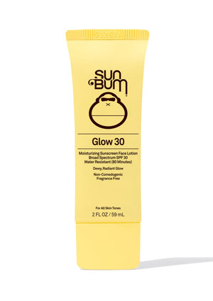 Sun Bum Glow 30 face lotion sunscreen Manitoba Canada Supergoop glowscreen dupe