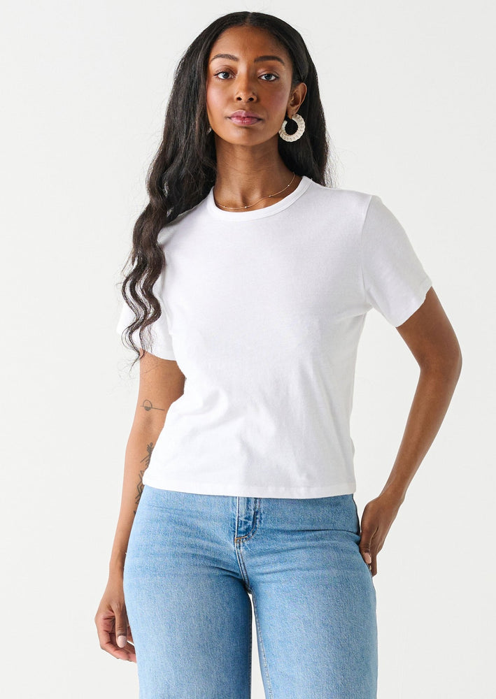 Dex Clothing 2324001 basic crew neck favourite white wear with everything t-shirt Manitoba Canada