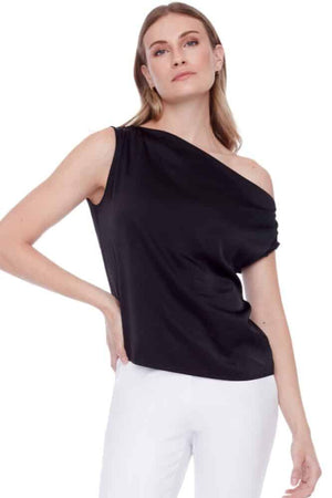 Lily Satin Asymmetric Top