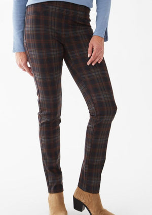 Stretch, comfort fit, fall pant, checker, plaid, pull on pant, elastic waist, french dressing, FDJ, Winnipeg, Manitoba