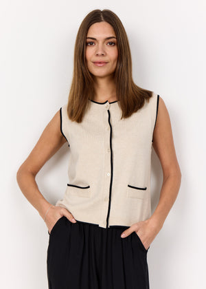 Dollie Contrast Trim Vest