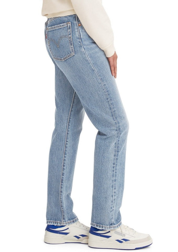 Levis original high rise straight leg light wash hollow days 501 rigid low stretch denim button fly jeans Manitoba Canada