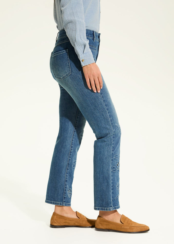 Christina Embroidered Ankle Pant