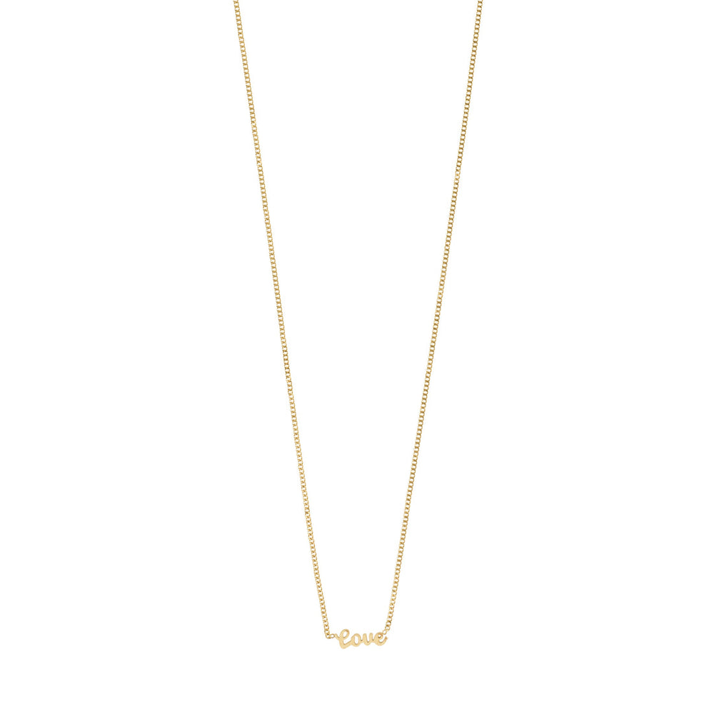 Pilgrim jewelry gold plated dainty minimal stylish classic love necklace Manitoba Canada