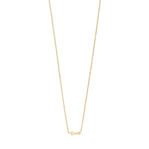 Pilgrim jewelry gold plated dainty minimal stylish classic love necklace Manitoba Canada