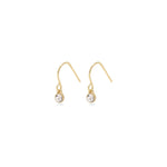 Pilgrim jewelry lucia crystal gold plated drop earrings elegant classic Manitoba Canada