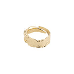 pilgrim jewlery bathilda chunky gold textured adjustable ring Manitoba Canada