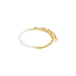 Pilgrim jewelry relando pearl beaded gold curb chain bracelet elegant classic Manitoba Canada