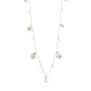 Prudence Charm Necklace (Gold + Silver)