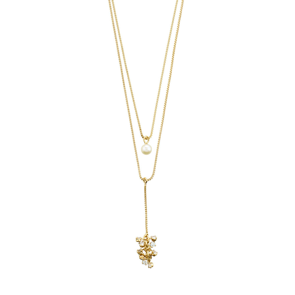 pilgrim jewlery jolene elegant box chain pearl and crystal pendant necklaces manitoba canada