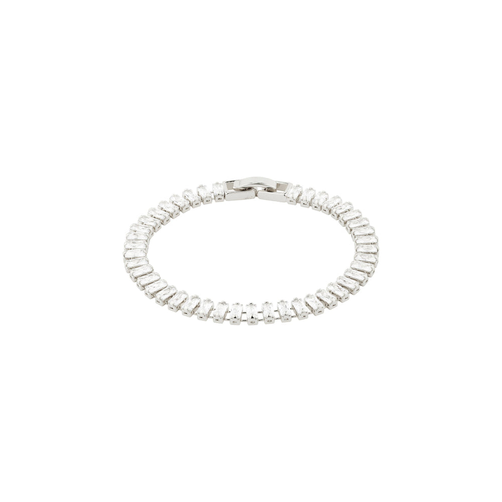 
            
                Load image into Gallery viewer, Pilgrim jewelry silver crystal tennis bracelet
            
        