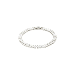 Pilgrim jewelry silver crystal tennis bracelet