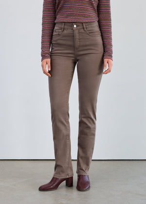 Suzanne Straight Leg - Taupe