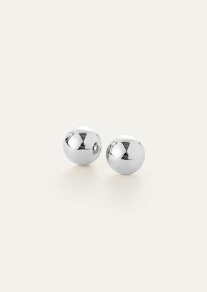 Jenny Bird silver aurora sphere elegant minimalist stud earrings