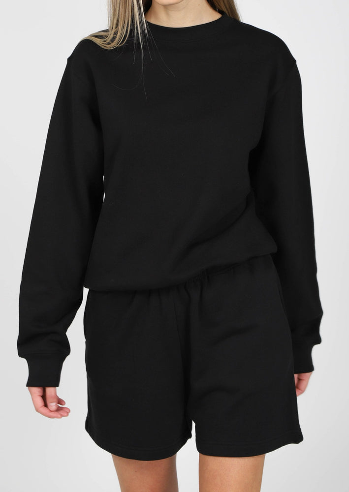 
            
                Load image into Gallery viewer, Brunette the Label black best friend crew neck sweatshirt Manitoba Canada
            
        