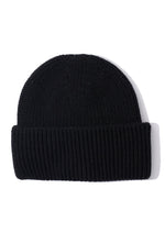 Perfect classic ribbed fall winter beanie in black by Echo