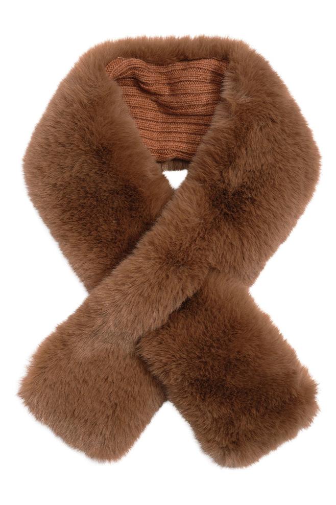 Faux Fur Pull Through Scarf