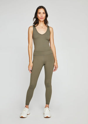 
            
                Load image into Gallery viewer, Gentle Fawn Dion Tank Horizon Legging workout set laurel olive green Manitoba Canada
            
        