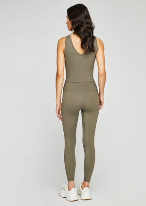 
            
                Load image into Gallery viewer, Gentle Fawn soft stretch essential workout set Dion Tank Horizon Legging laurel green lululemon dupe Manitoba Canada
            
        