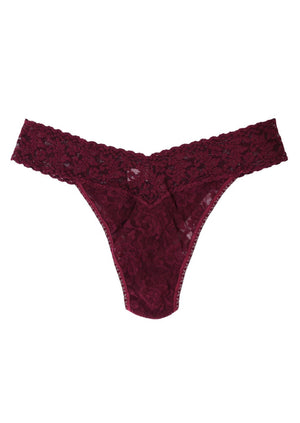Hanky Panky signature lace original rise stretch one size fits most thong dried cherry Manitoba Canada