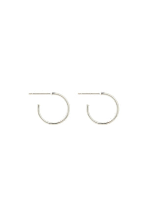Lisbeth jewelry sterling silver small 15mm hoop earrings with post back simple clean minimal everyday hypoallergenic Manitoba Canada