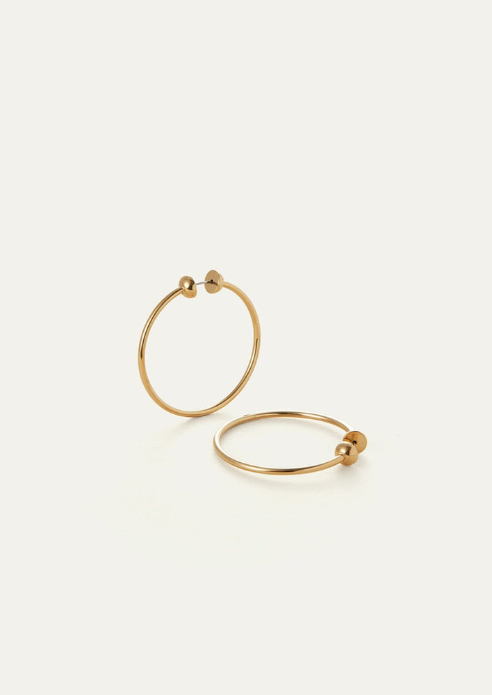 Jenny Bird icon hoop earrings small high polished gold classic timeless wear with everything design Manitoba Canada