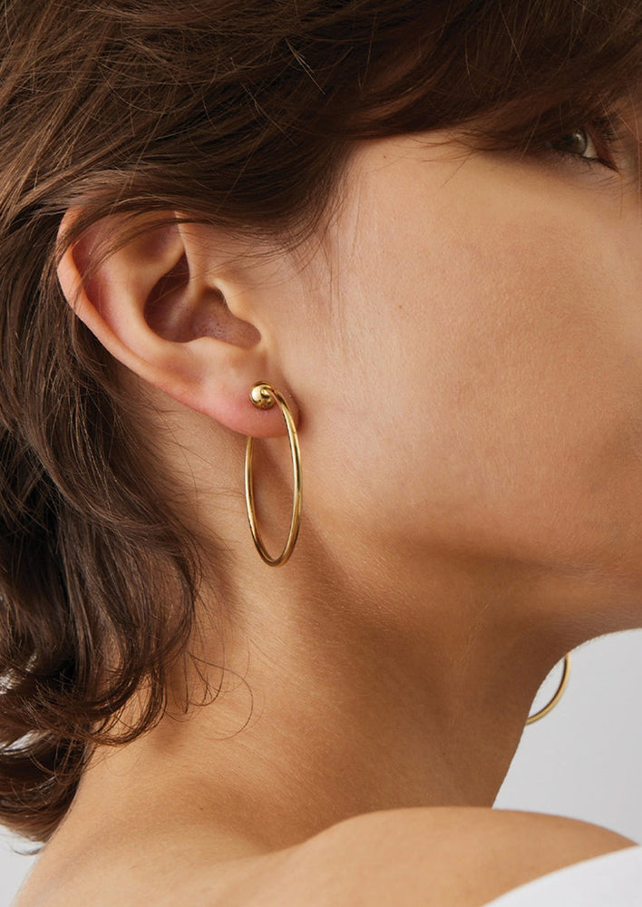 Jenny Bird timeless icon small hoop earrings that hold their shape gold color Manitoba Canada