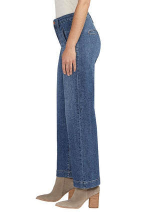 Jag jeans wide leg tidal blue sophia mid wash indigo jeans Manitoba Canada