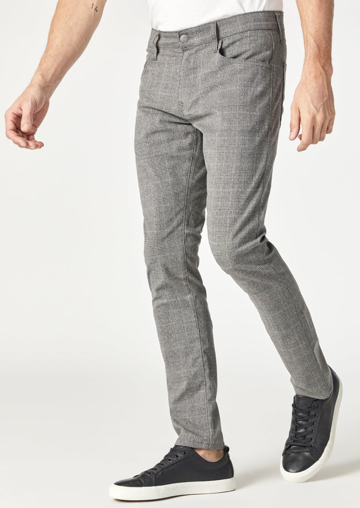 Mavi mens jake slim fit light grey plaid business casual dress trouser pant with pockets Manitoba Canada