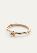 Jenny Bird high polished gold click lock closure maeve knot bangle elevated arm bracelet stack luxury essential Manitoba Canada