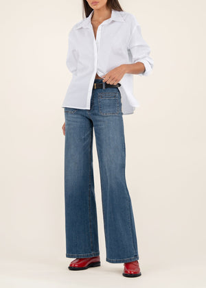 Jean High Rise Wide Leg - Adventure Wash