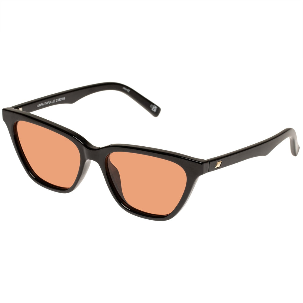 Womens stylish le specs unfaithful black cinnamon tint plastic frame cat eye sunglasses Manitoba Canada