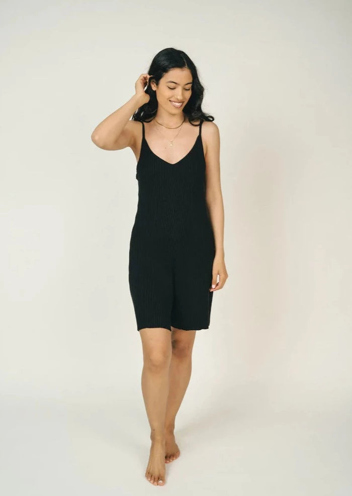 black onesie romper jumpsuit Jackson Rowe ribbed tank long short ribbed Manitoba Canada