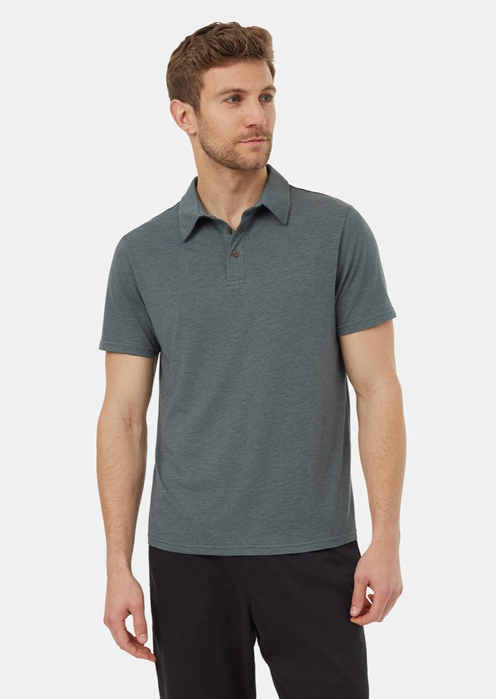 Treeblend tentree astir polo light urban green heather Manitoba Canada