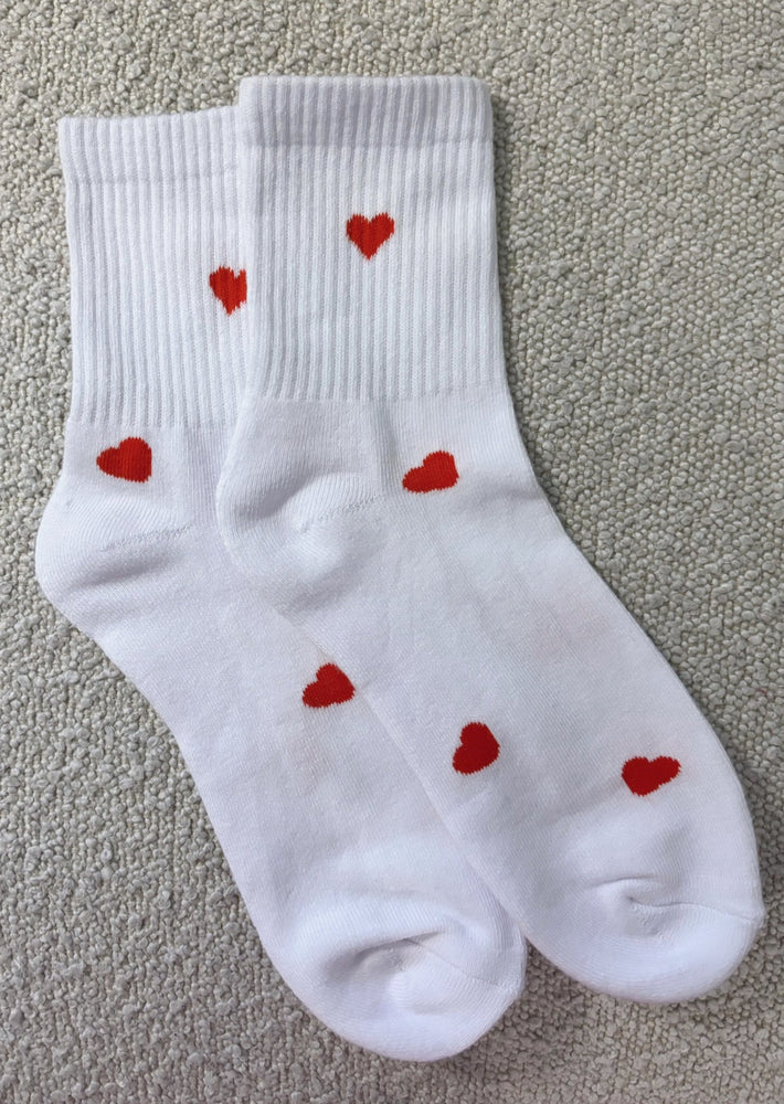 Brunette The Label 100% Cotton all over red heart valentines day socks Manitoba Canada