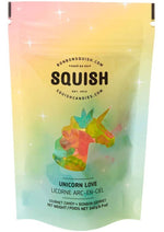Squish Candies gourmet unicorn love fruity unicorn shaped magical gummy candies Manitoba Canada