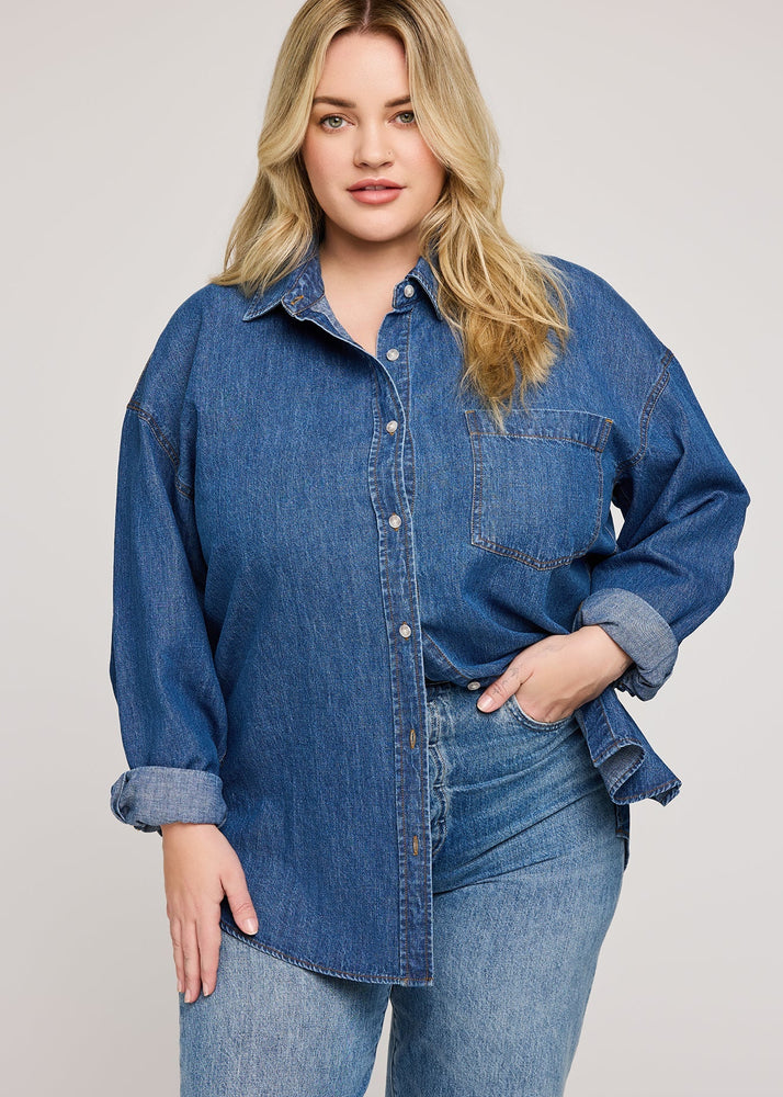 Whitney Denim Button Down Shirt