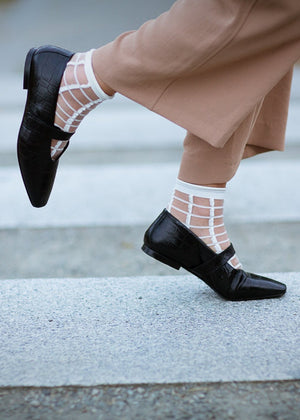 Sheer French Window Socks