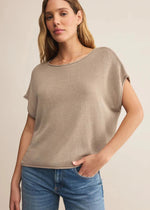 neutral, sand, beige, dropped shoulder top, blouse, shirt, Z supply, Winnipeg, Manitoba, Canada