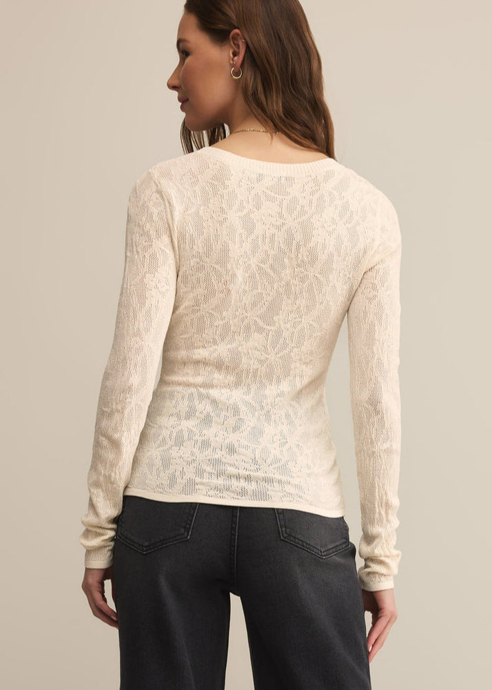Tibi Scoop Mesh Top