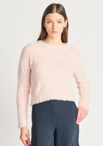 eyelash fabric texture, pastel pink, pull over sweater, super soft, Winnipeg, Manitoba