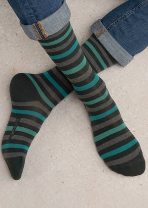 Multicoloured Stripe Socks